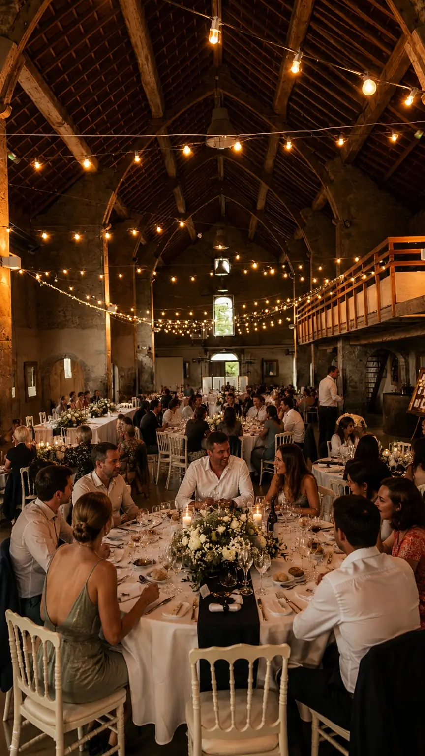 Réception de mariage dans une salle de caractère en Bourgogne