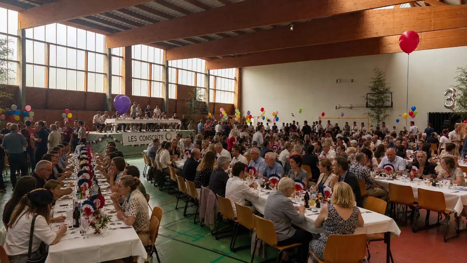 Grand repas associatif en Saône-et-Loire